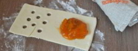 слойки из бездрожжевого теста. Шаг 4