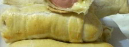 слойки с сыром и сосисками. Шаг 8