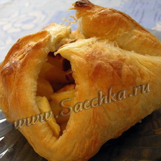 Рецепт слоек с яблоками