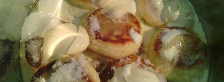 нежные сырники с ванилью, томленные в сливочном соусе. Шаг 7