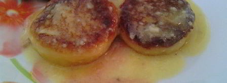 нежные сырники с ванилью, томленные в сливочном соусе. Шаг 8