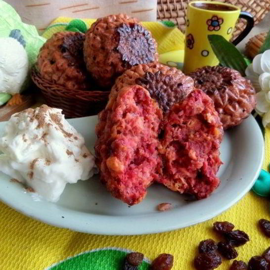 Рецепт свекольных сырников из духовки