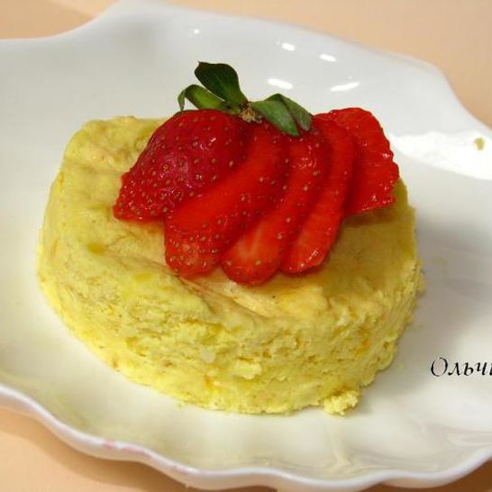 Рецепт сырника с курагой на пару