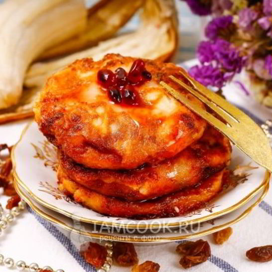 Рецепт сырников без яиц с бананом