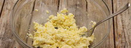 сырники с кукурузным крахмалом по дюкану. Шаг 3