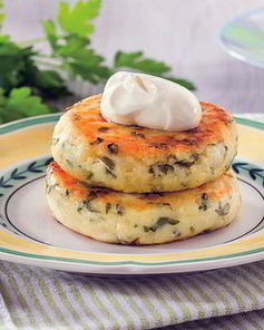 Творожники с сыром и зеленью