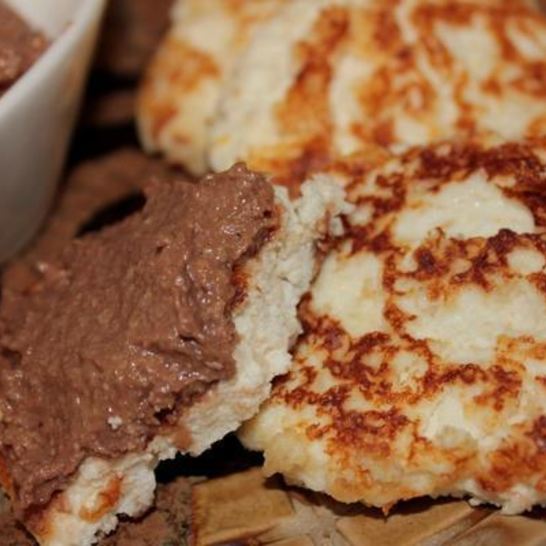 Рецепт ванильно-апельсиновых сырники с ореховой пастой