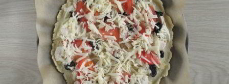 песочное тесто для пиццы. Шаг 12