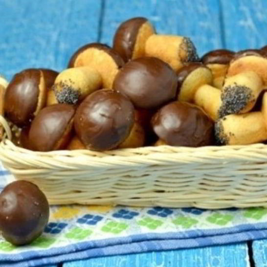 Рецепт теста для грибочков в формочке