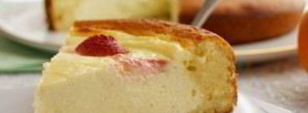 творожный пирог с бисквитным тестом. Шаг 12