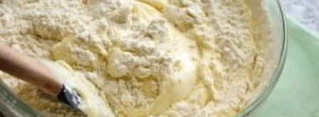 творожный пирог с бисквитным тестом. Шаг 4