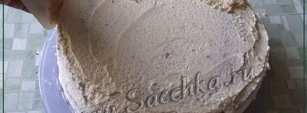 бисквитный торт со сгущенкой и какао. Шаг 10