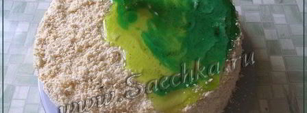 бисквитный торт со сгущенкой и какао. Шаг 17