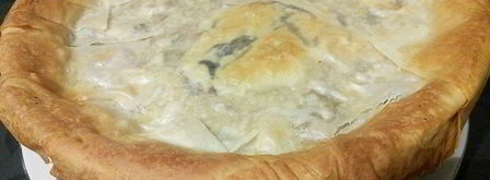 картофельно-грибной торт с черносливом. Шаг 13