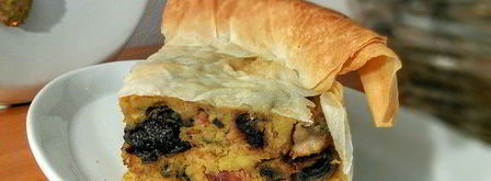 картофельно-грибной торт с черносливом. Шаг 16