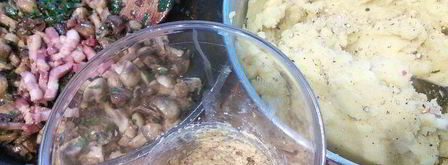 картофельно-грибной торт с черносливом. Шаг 7