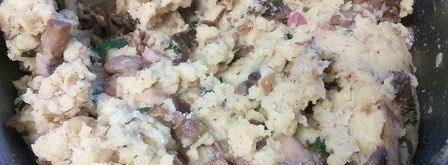 картофельно-грибной торт с черносливом. Шаг 8