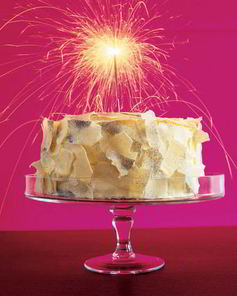 Хлопья из белого шоколада с блестками для украшения торта