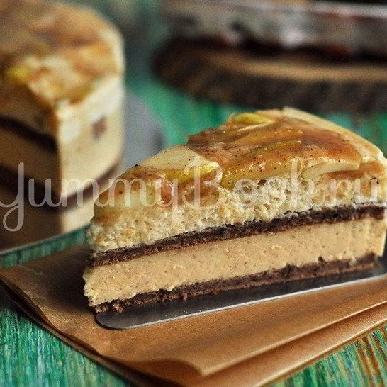 Рецепт муссового торта яблоко с корицей