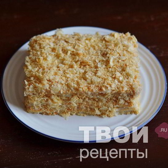 Рецепт наполеона из слоеного теста