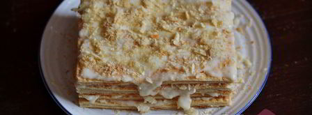 наполеон из слоеного теста. Шаг 10