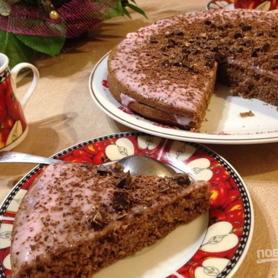 Рецепт шоколадного медовика пп