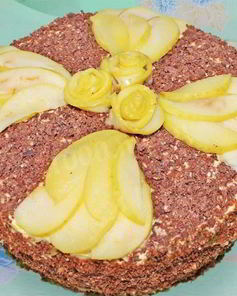 Торт Королевский с маком, орехами, изюмом