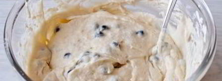 черничные вафли на сметане. Шаг 6