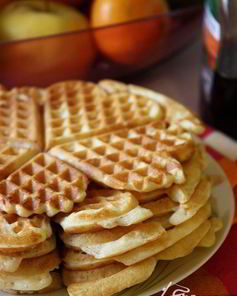 Дрожжевые вафли на завтрак