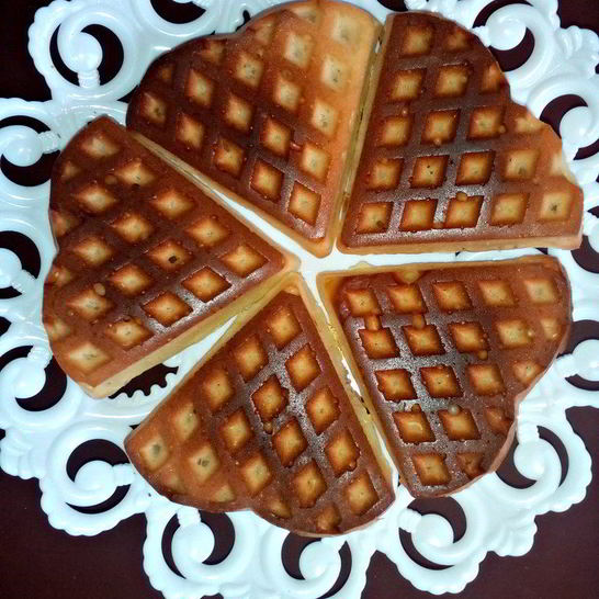 Рецепт дрожжевых вафель в духовке