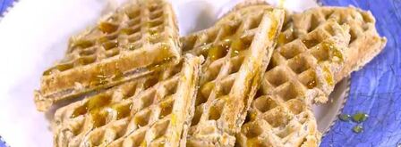 гречишные вафли с фруктами и йогуртом. Шаг 4