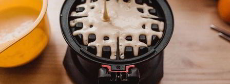 мягкие венские вафли с ягодами. Шаг 7