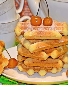 Творожные вафли в вафельнице