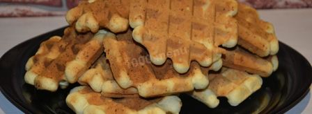 творожные вафли в вафельнице. Шаг 11