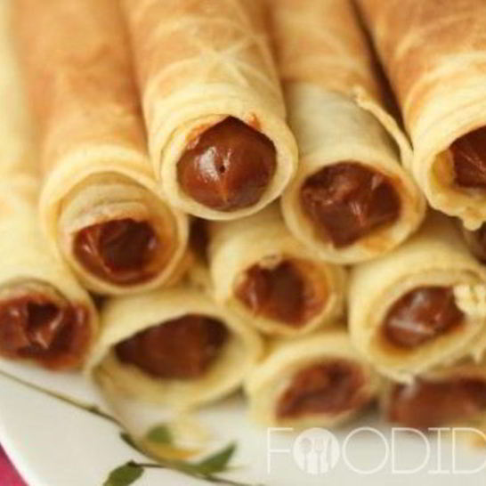 Рецепт вафельных трубочек со сгущенкой