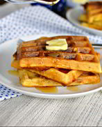 Вафли с беконом