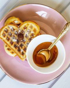 Вафли с халвой