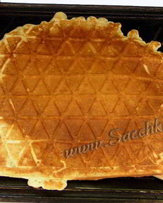 Вафли в вафельнице