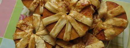 яблочные слойки-цветы. Шаг 9