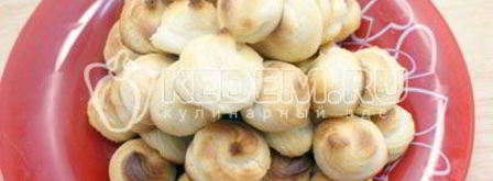 профитроли с кремом поцелуй. Шаг 8