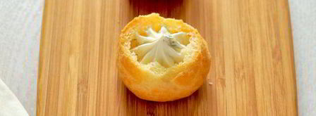 профитроли с семгой и сливочным сыром. Шаг 7