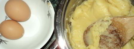 профитроли с ванильным заварным кремом. Шаг 4