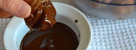 шоколадные профитроли. Шаг 16