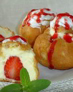 Творожный крем для профитролей