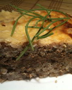 Гречневая запеканка с печенью