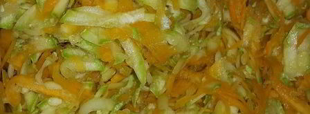 кабачково-тыквенная запеканка с зеленью и овсяными хлопьями. Шаг 3