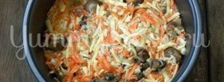 картофельно-грибная запеканка в мультиварке. Шаг 5