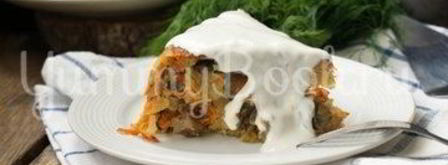 картофельно-грибная запеканка в мультиварке. Шаг 7