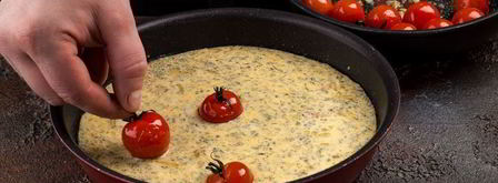 сырная запеканка с помидорами черри. Шаг 8