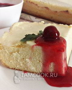 Творожная запеканка под сметанной заливкой